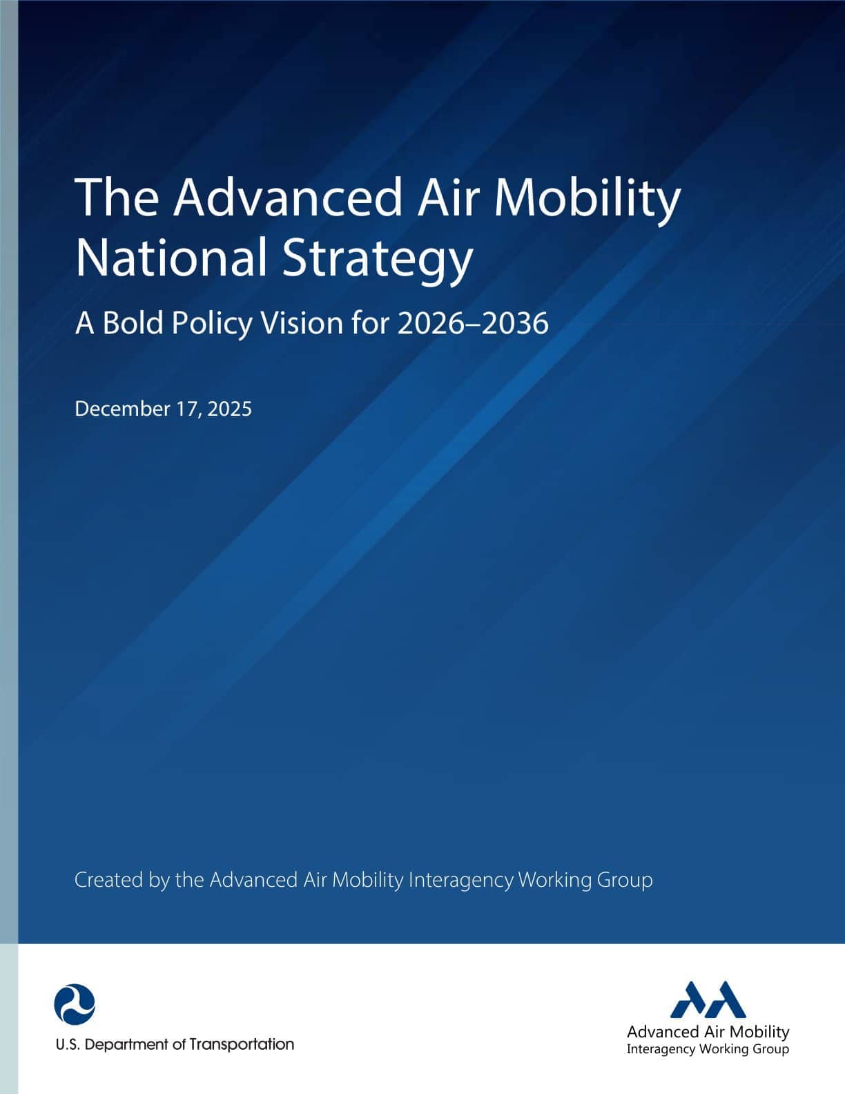 先进空中交通国家战略：2026-2036年的大胆政策愿景