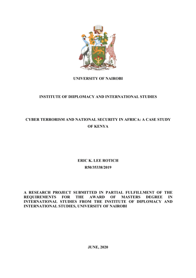 非洲的网络恐怖主义与国家安全——以肯尼亚为例