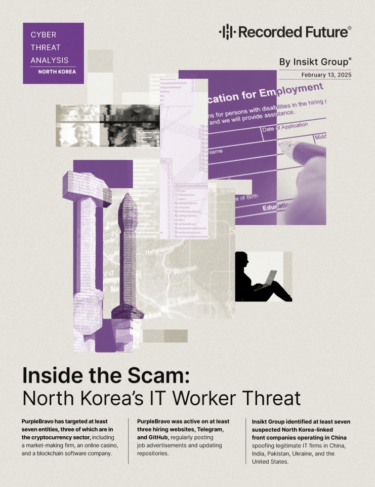 Insikt Group网络分析：朝鲜IT工作者威胁与PurpleBravo活动
