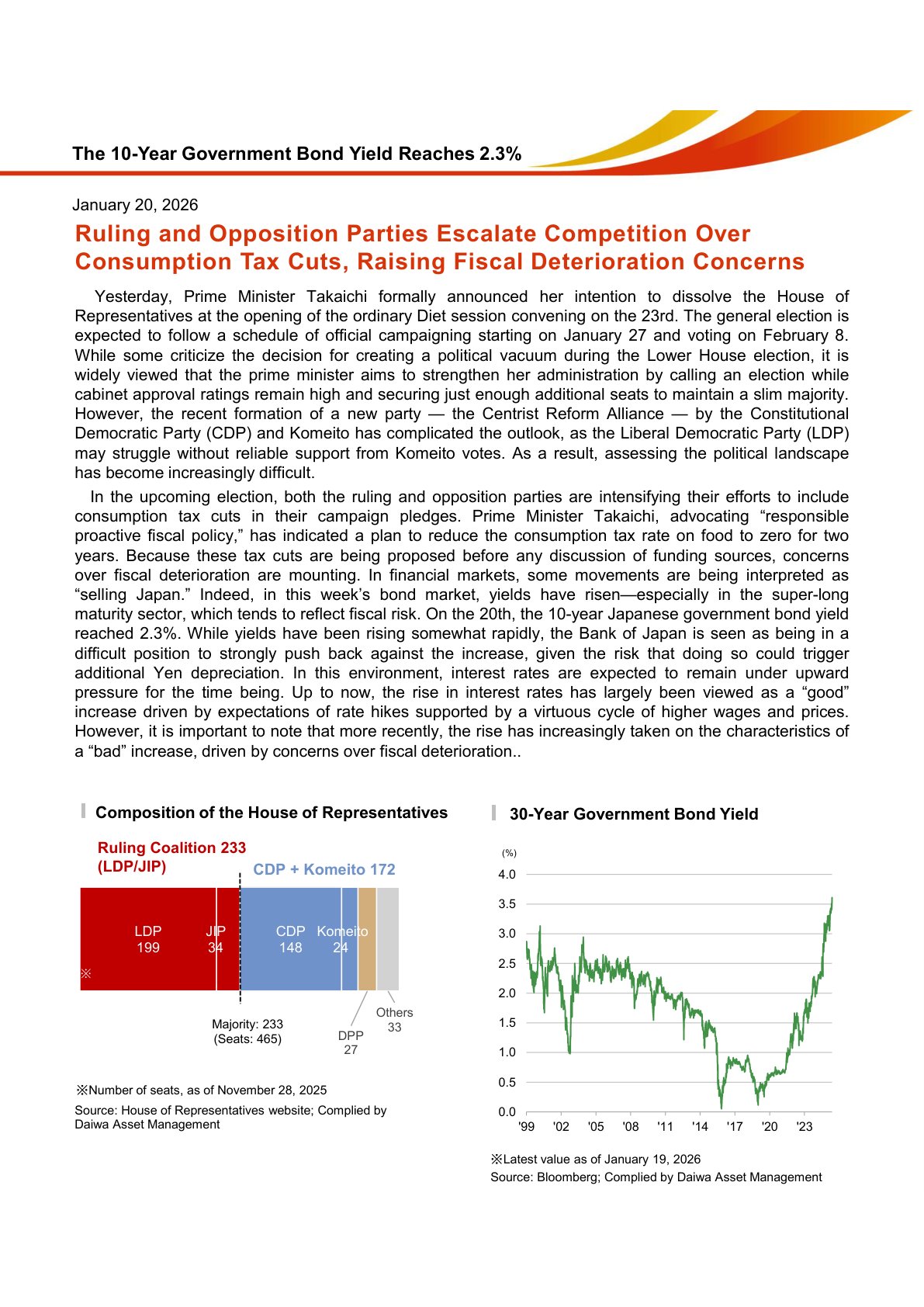 执政与在野党围绕减税竞争加剧，引发财政恶化担忧