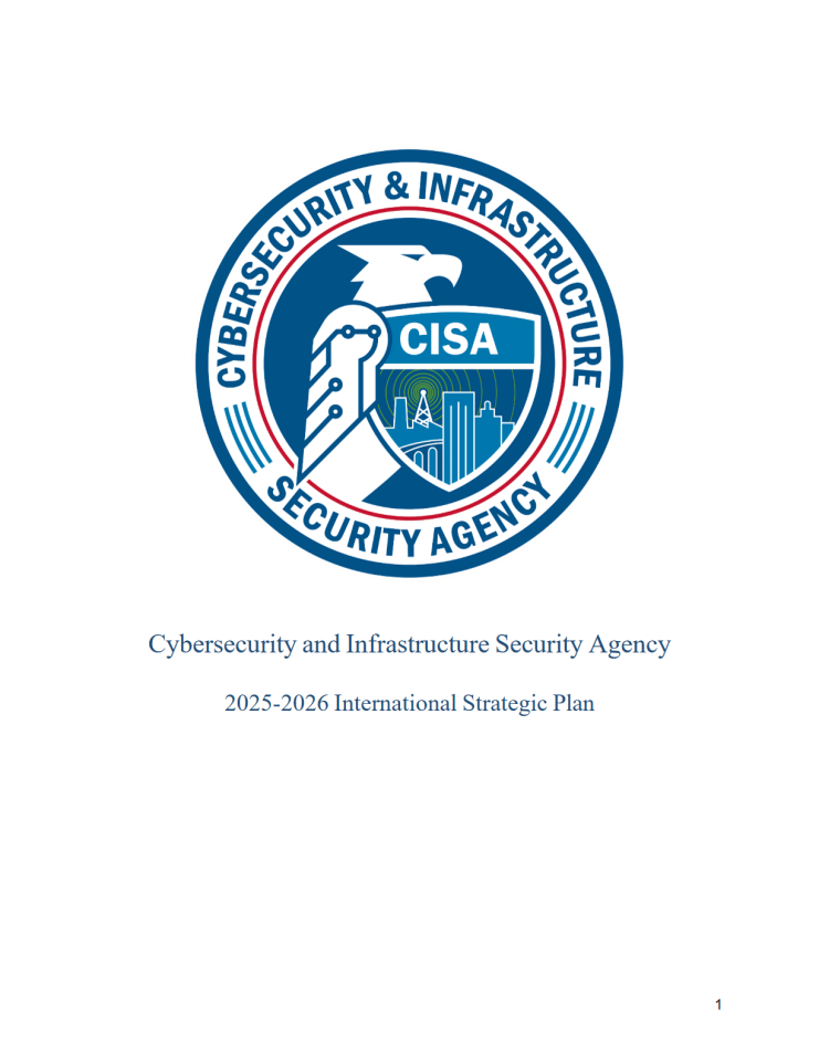 美国网络安全与基础设施安全局2025-2026年国际战略计划