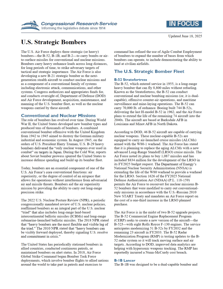美国战略轰炸机