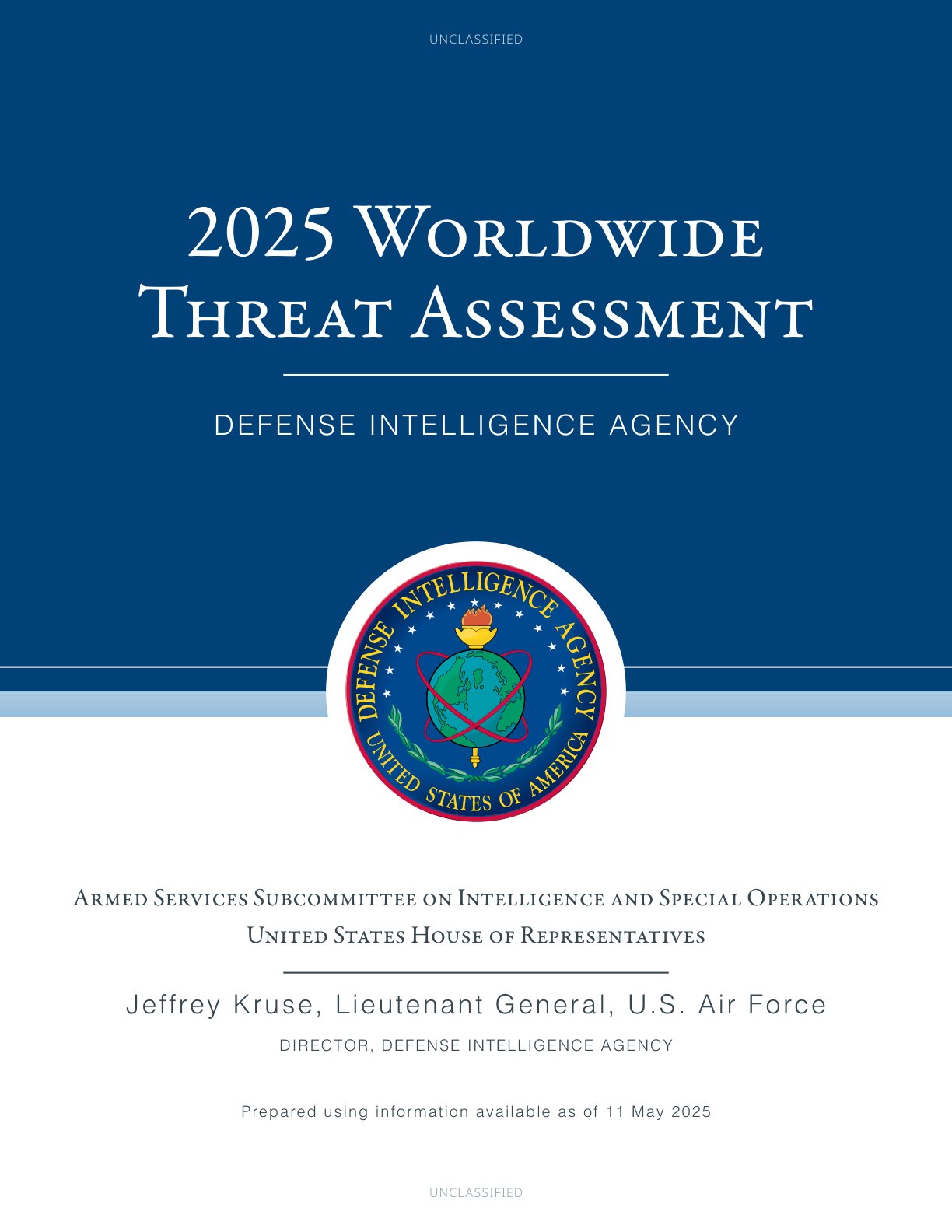 2025年度全球威胁评估