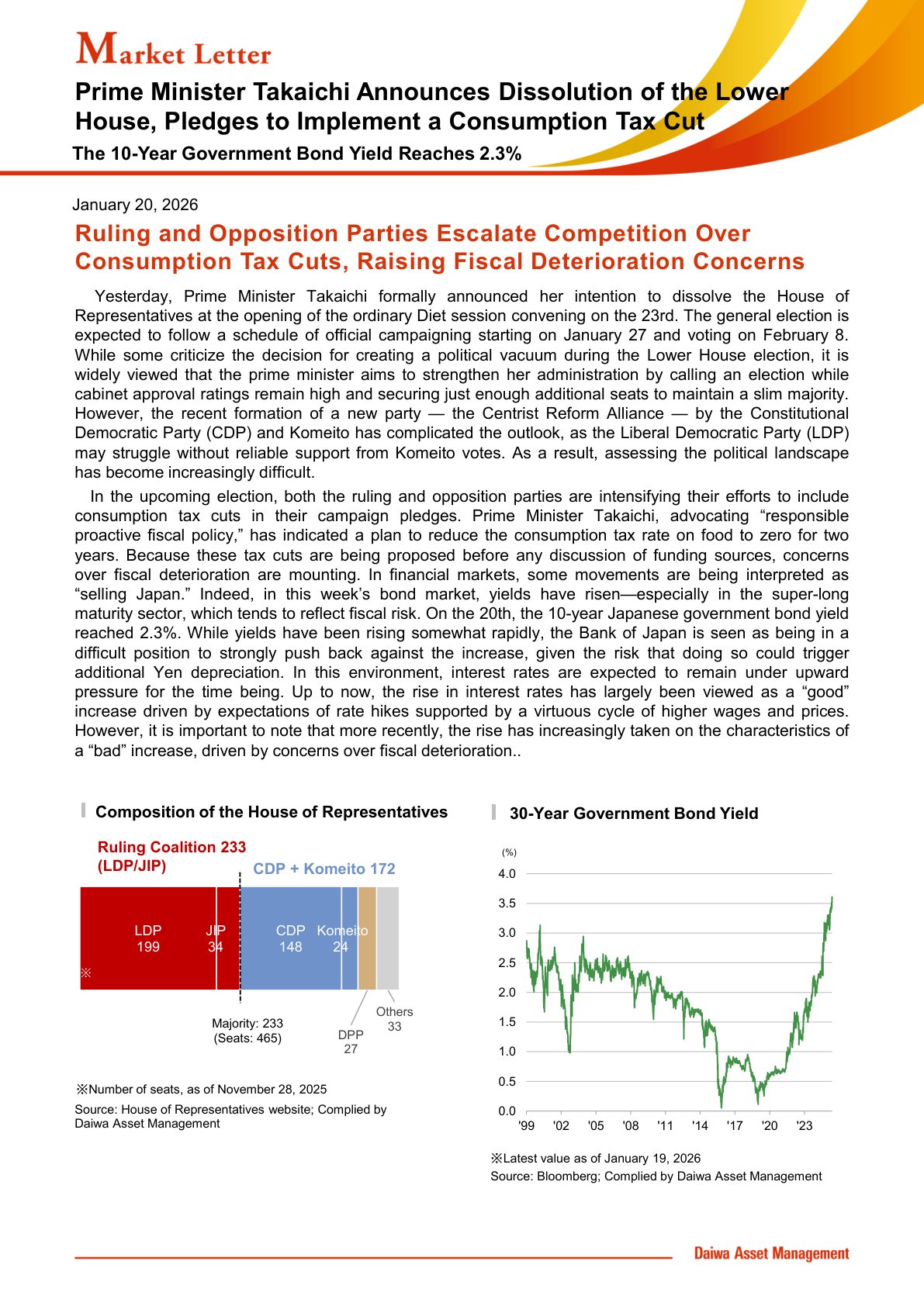 执政与在野党围绕消费税减税的竞争加剧，引发财政恶化担忧