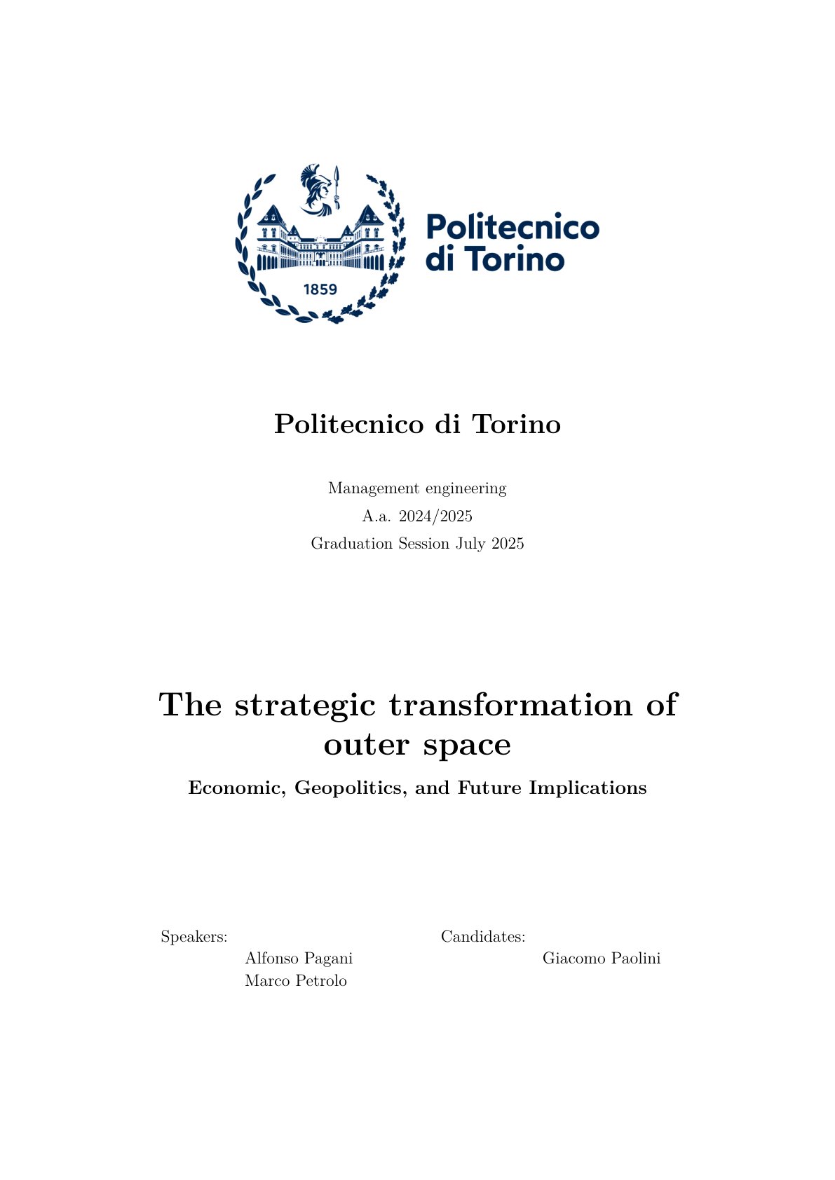 外层空间的战略转型：经济、地缘政治与未来影响