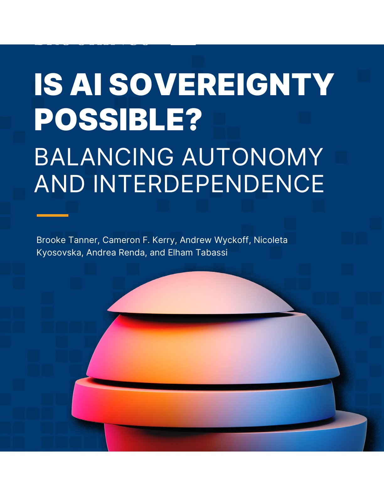 人工智能主权是否可能？在自主与相互依存之间寻求平衡