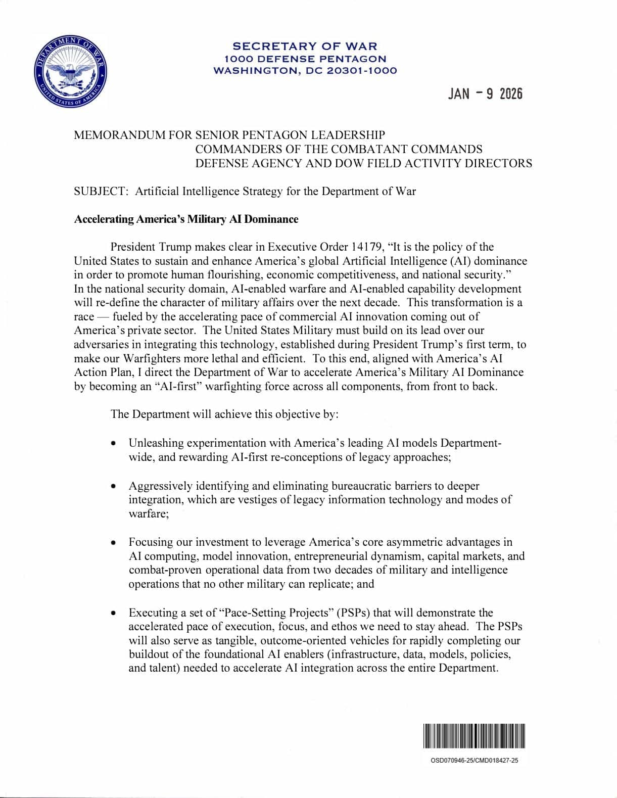 国防部人工智能战略：加速美国军事人工智能主导地位