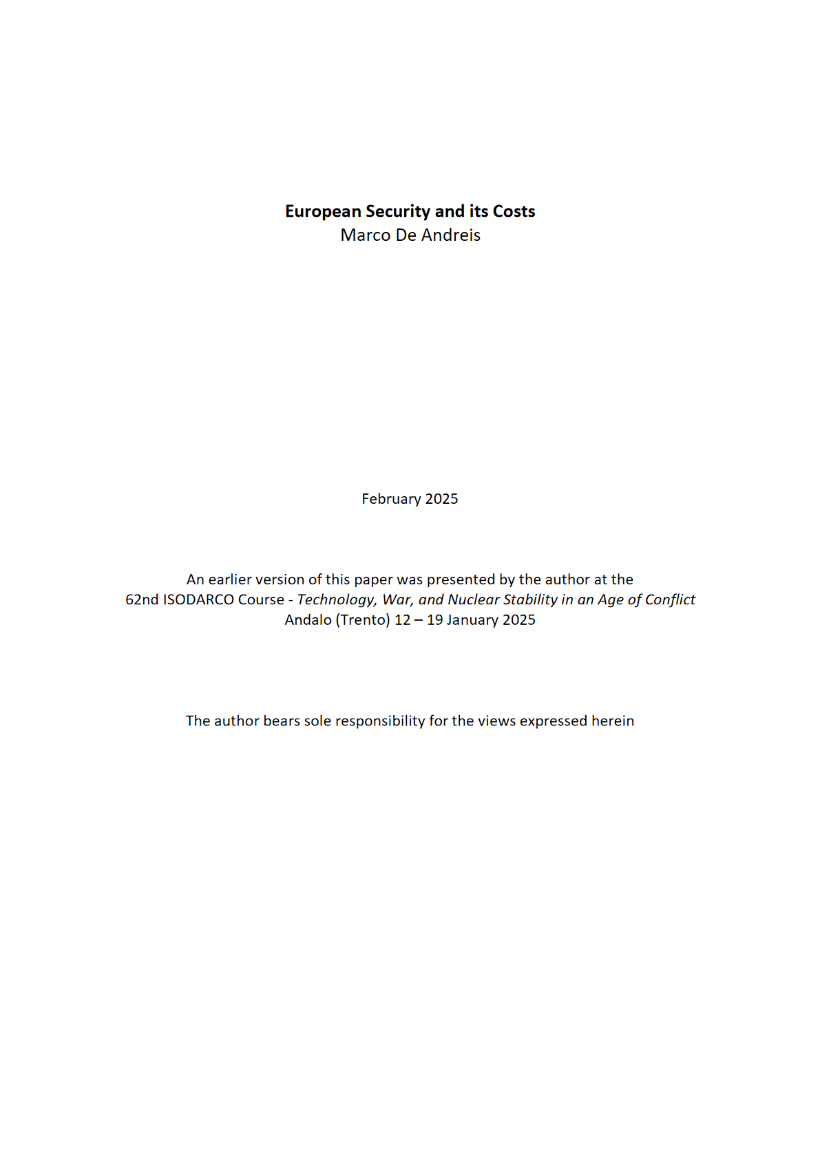 欧洲安全与防务成本分析报告：俄罗斯威胁与北约防御策略