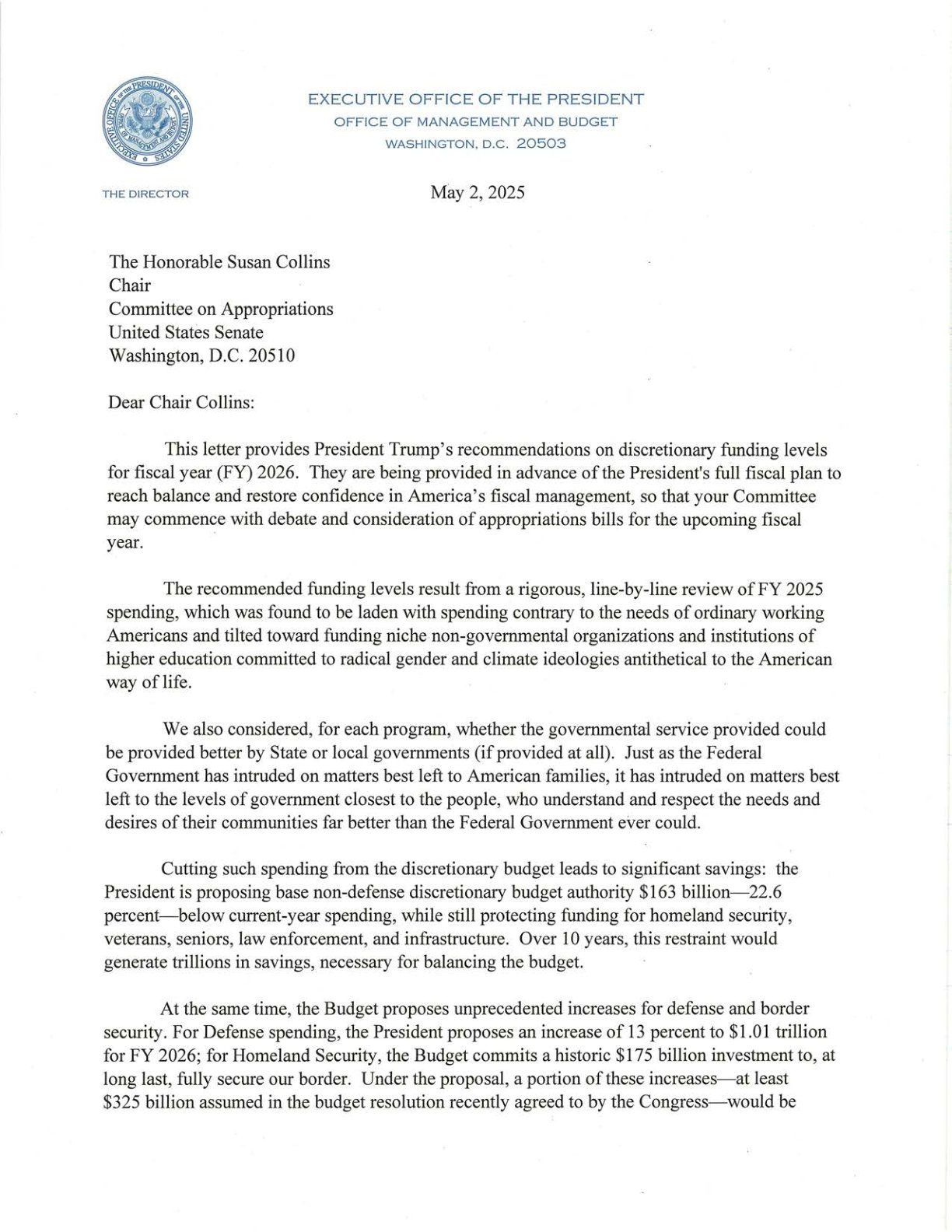 2026财年总统预算建议：基于“美国优先”议程的国防、边境安全与对外援助重构