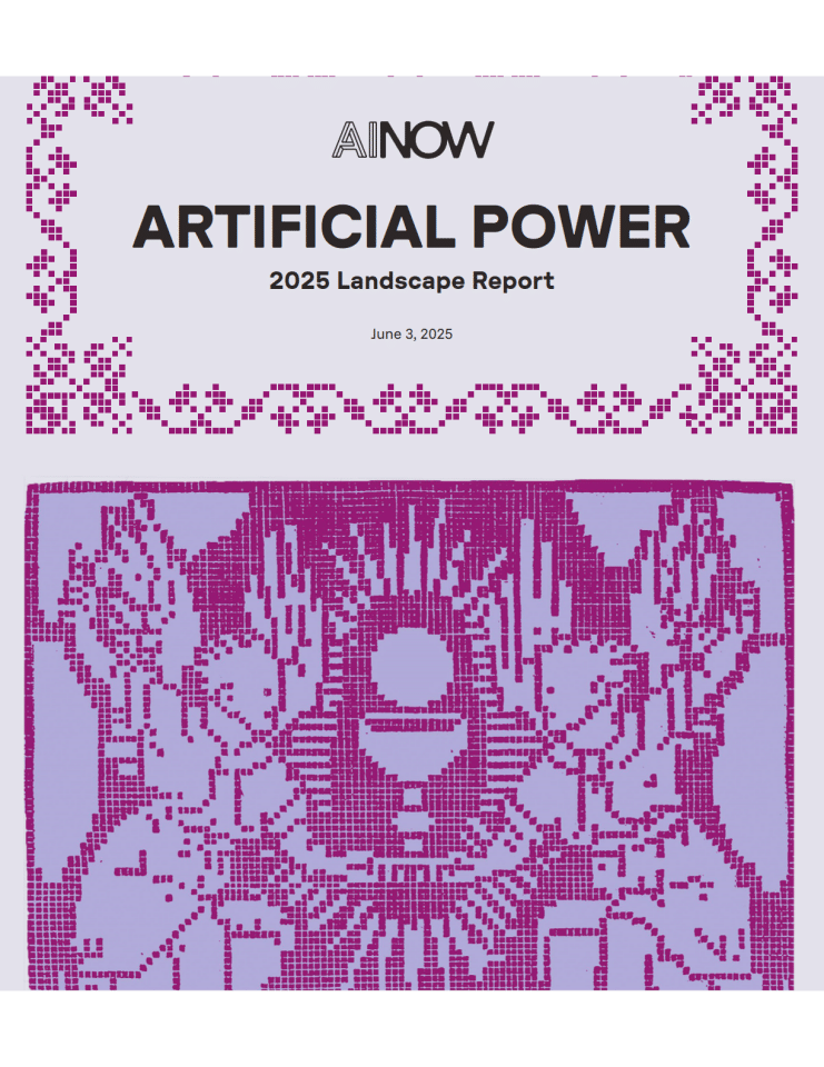 AI NOW ：2025人工智能的权力、挑战与行动路线图