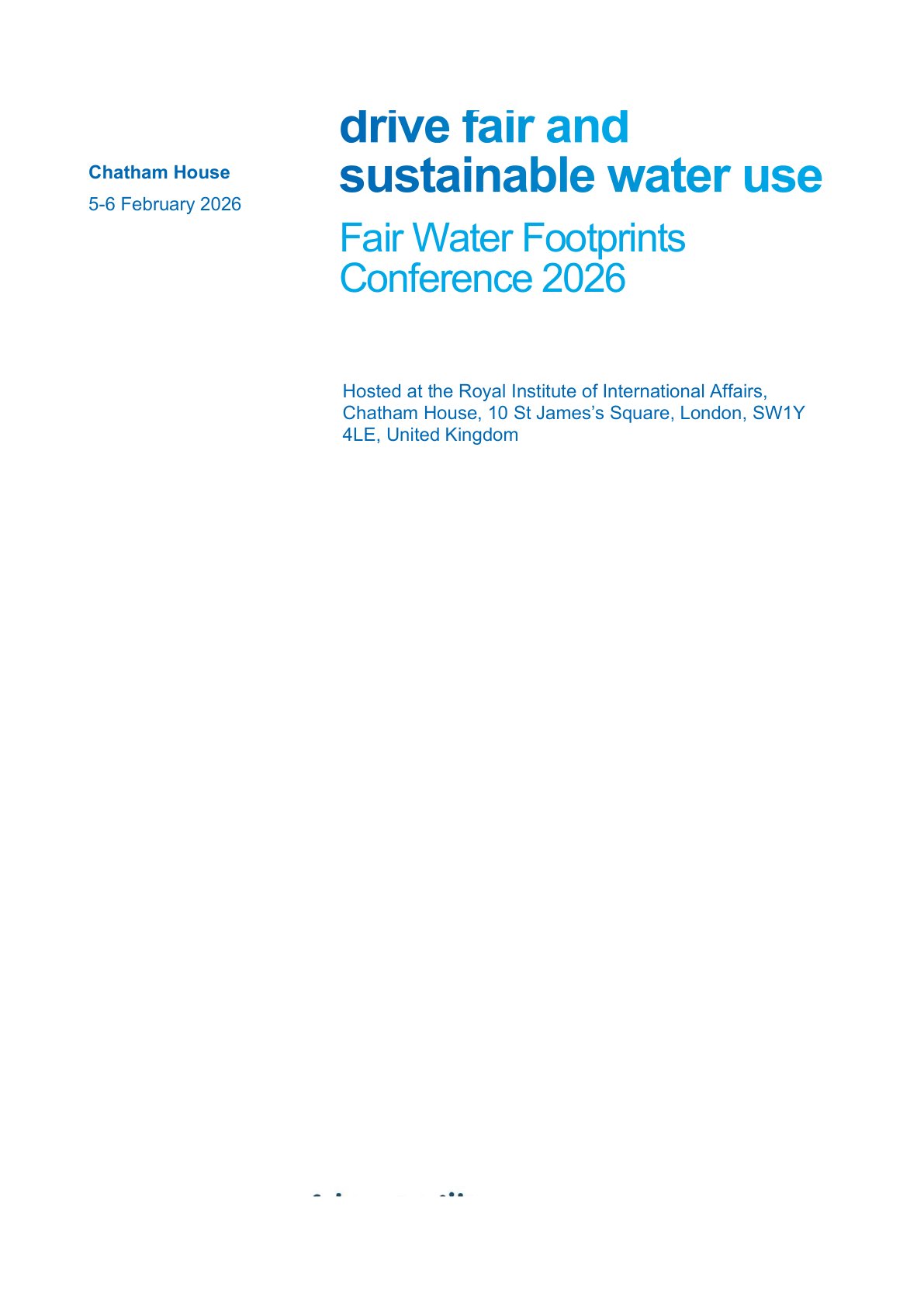 可持续用水与公平水足迹