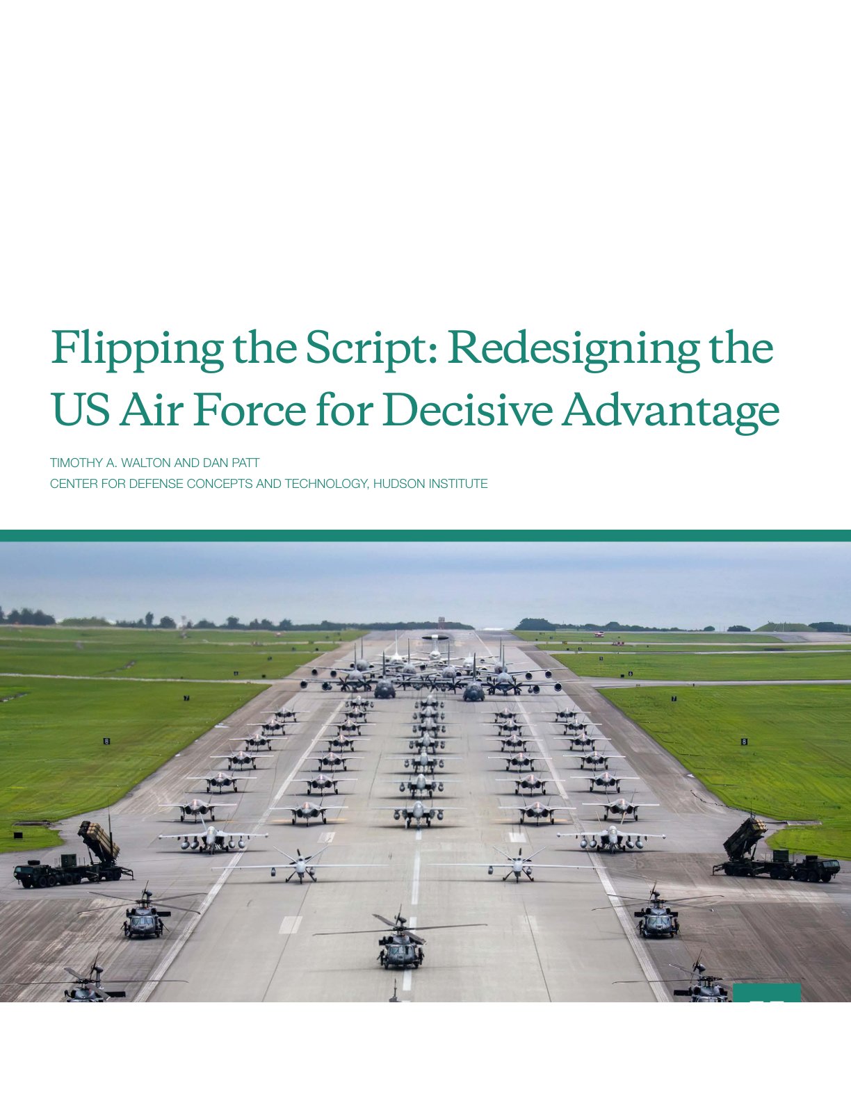 颠覆剧本：为决定性优势重新设计美国空军