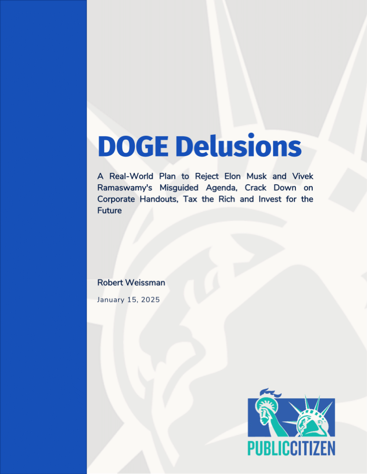 拒绝马斯克与拉马斯瓦米误导性议程：打击企业救济、向富人征税并投资未来