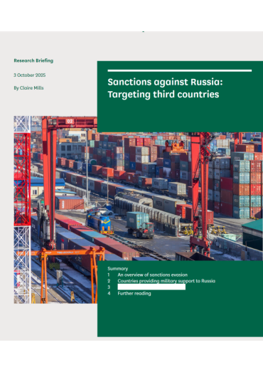 针对第三国对俄罗斯的制裁概述