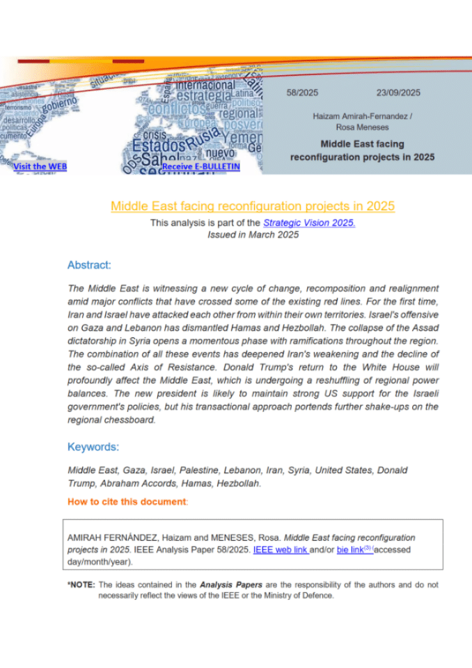 面向中东的2025年重构项目：地区局势、冲突与未来展望