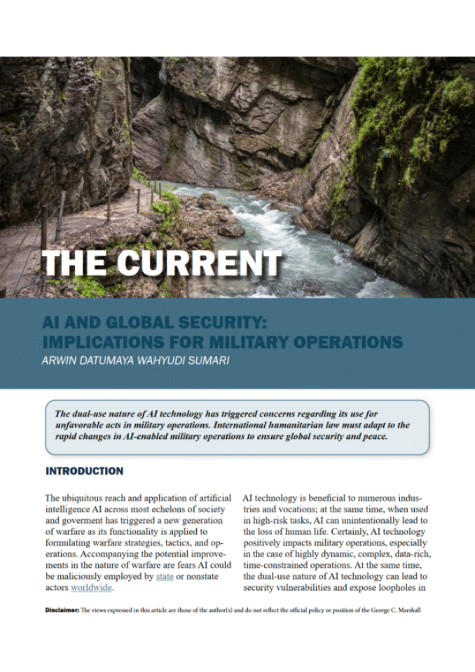 人工智能与全球安全：对军事行动的影响