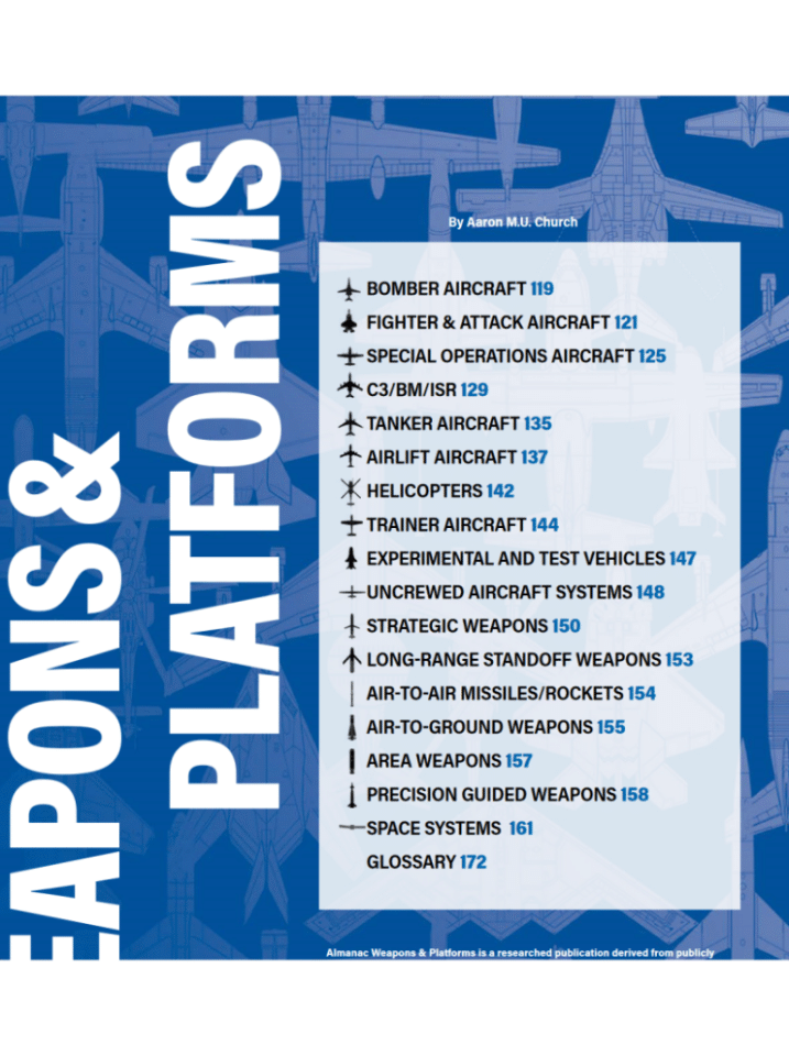 2025年美国空军和美国太空军武器与平台年鉴报告