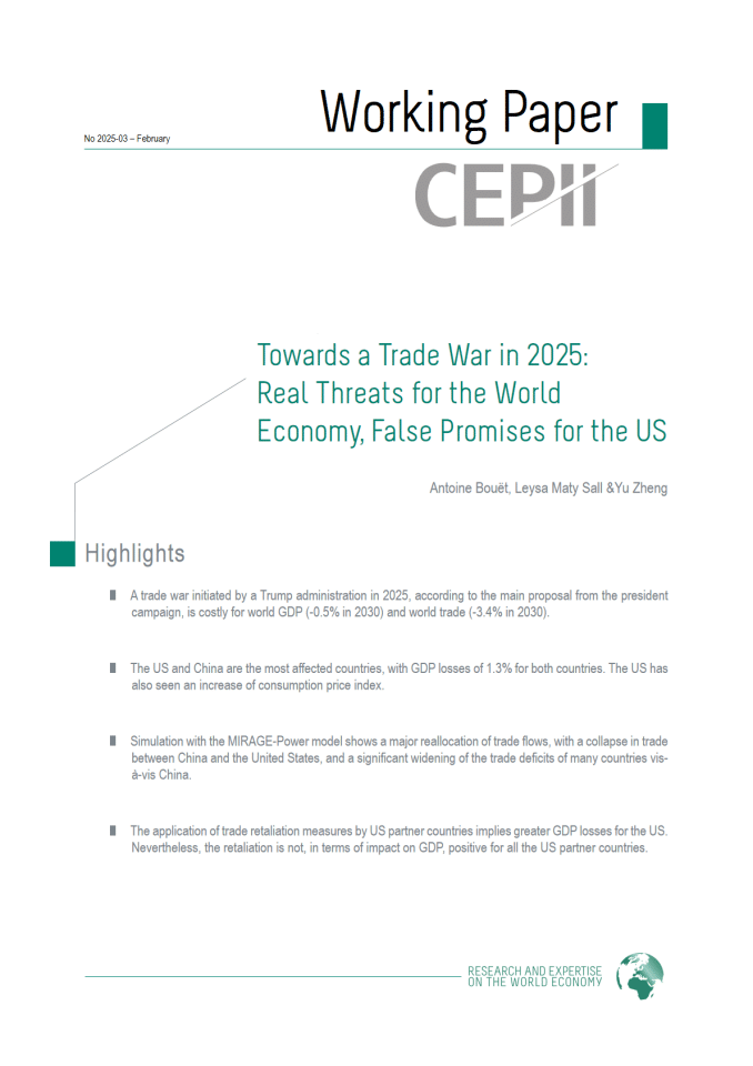 CEPII：2025年贸易战对世界的真正威胁