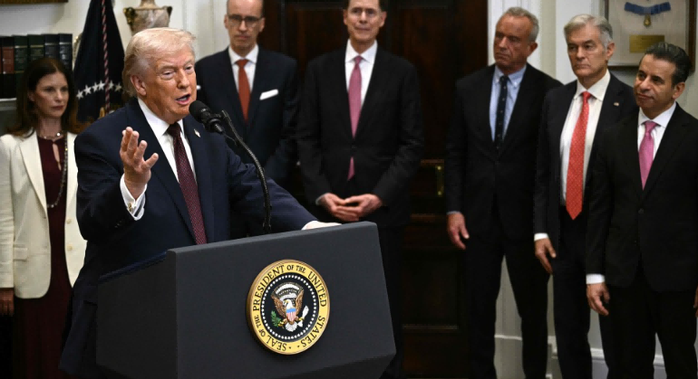 特朗普总统宣布与9家全球制药巨头达成降价协议